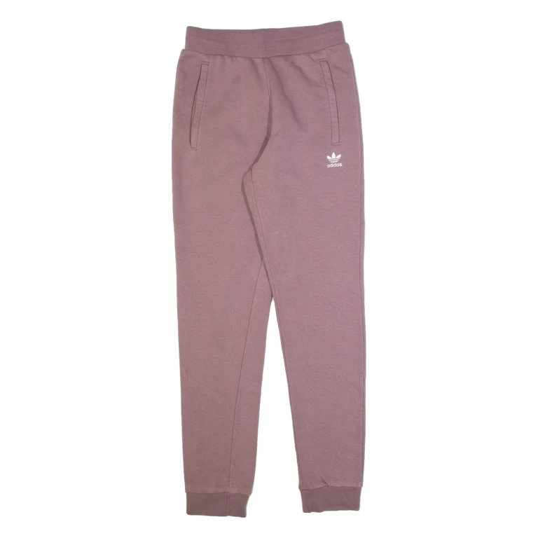 ADIDAS Womens Joggers Purple Tapered S W28 L32