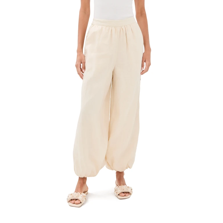 Selah Linen Lace Balloon Pants Sand 12