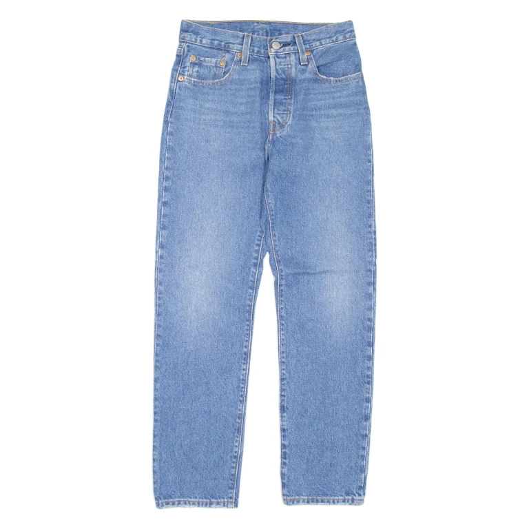LEVI'S 501 Jeans Womens Blue Regular Straight W24 L28