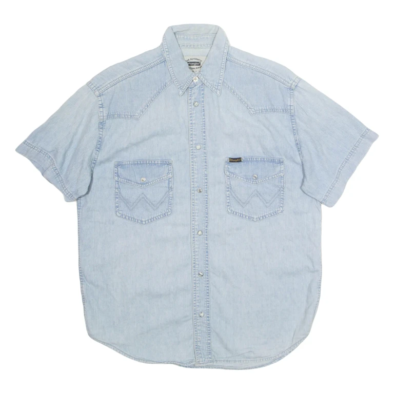 WRANGLER Mens Plain Shirt Beige S