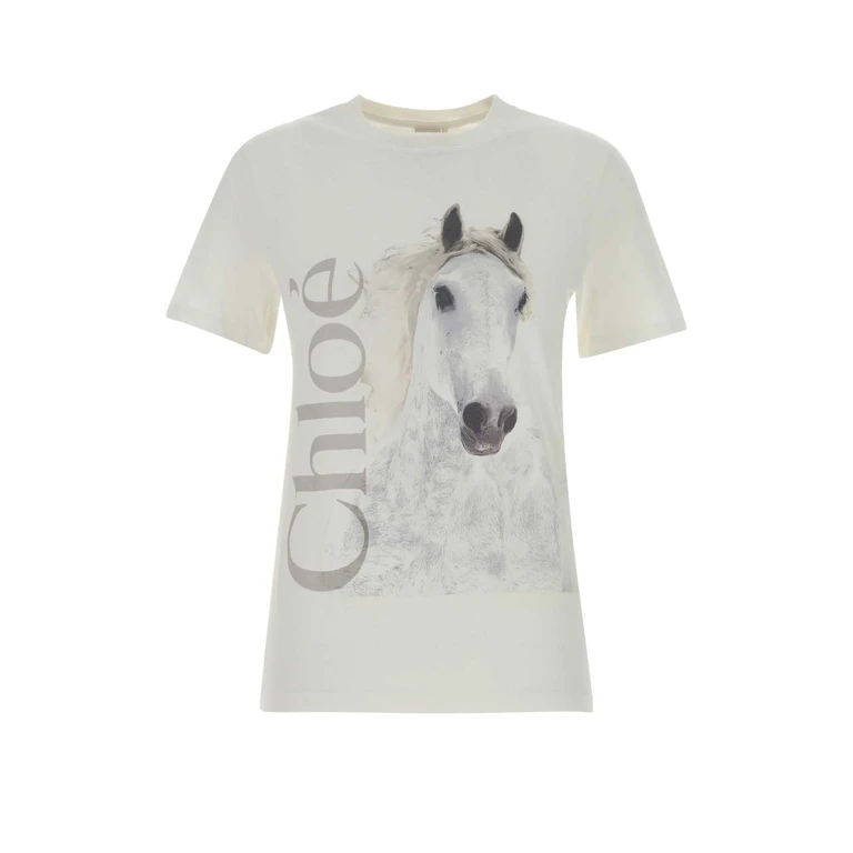 Chloé White Exterior: Cotton Maglieria