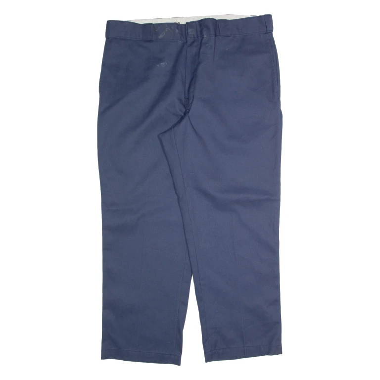 DICKIES 874 Workwear Mens Trousers Blue Relaxed Straight W40 L28