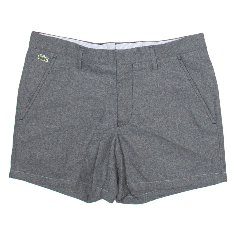 LACOSTE Womens Chino Shorts Grey M W32