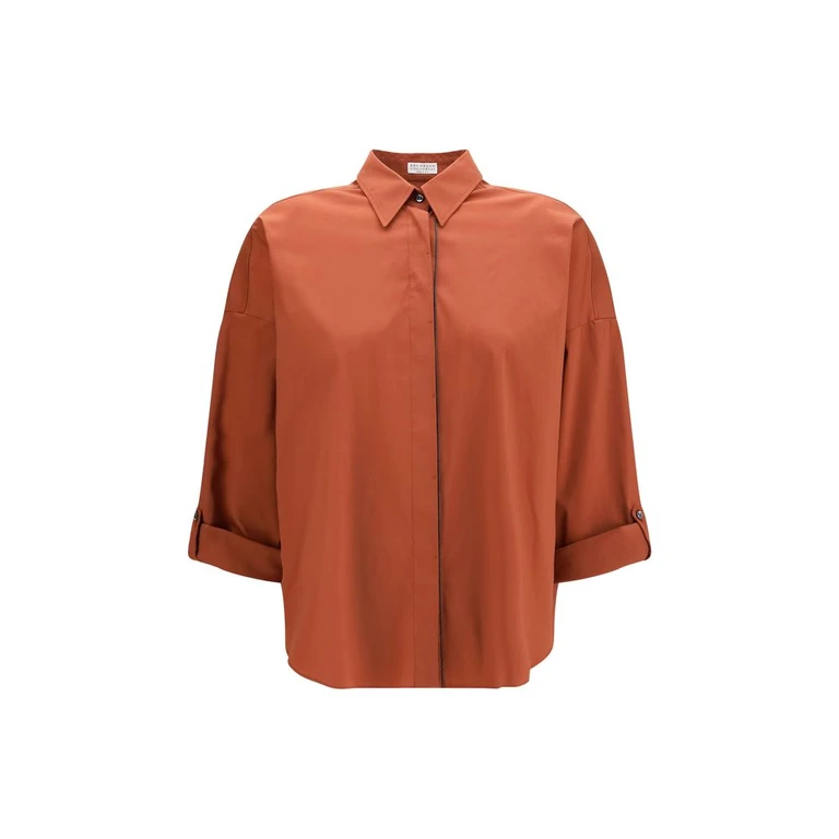 Brunello Cucinelli Brown Cotton Shirt - Women