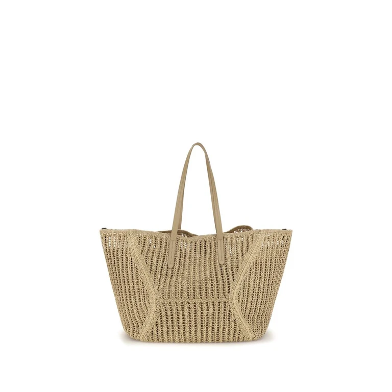 Brunello Cucinelli Beige Raffia Handbag Bag - Women