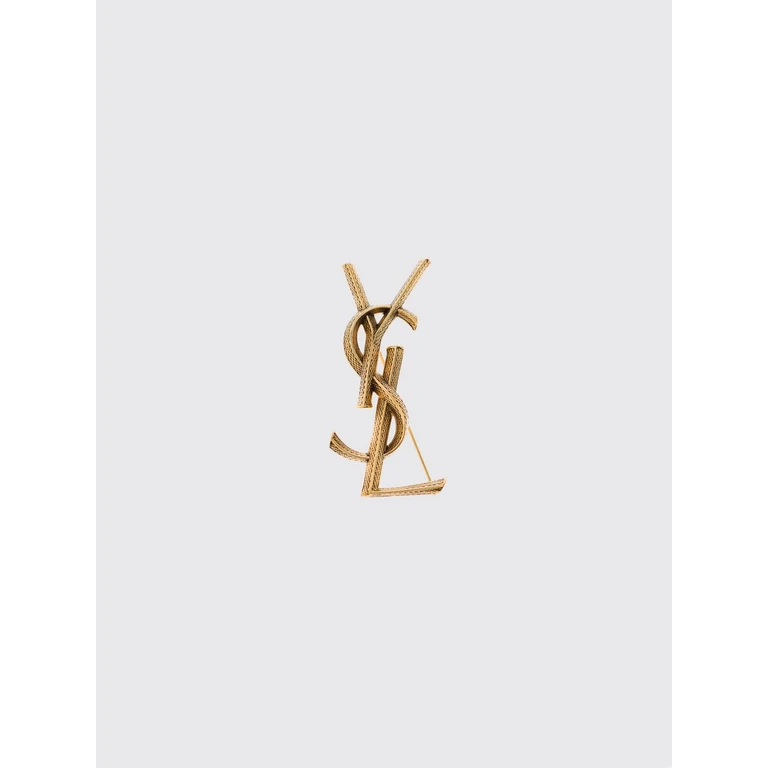 Cassandre YSL Monogram Brooch in Brass (700582Y15008204)