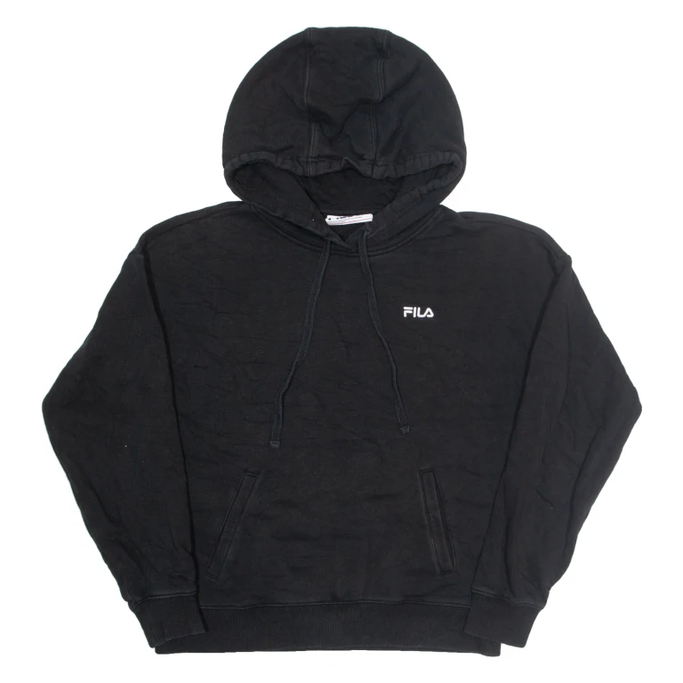 FILA Mens Black Hoodie S