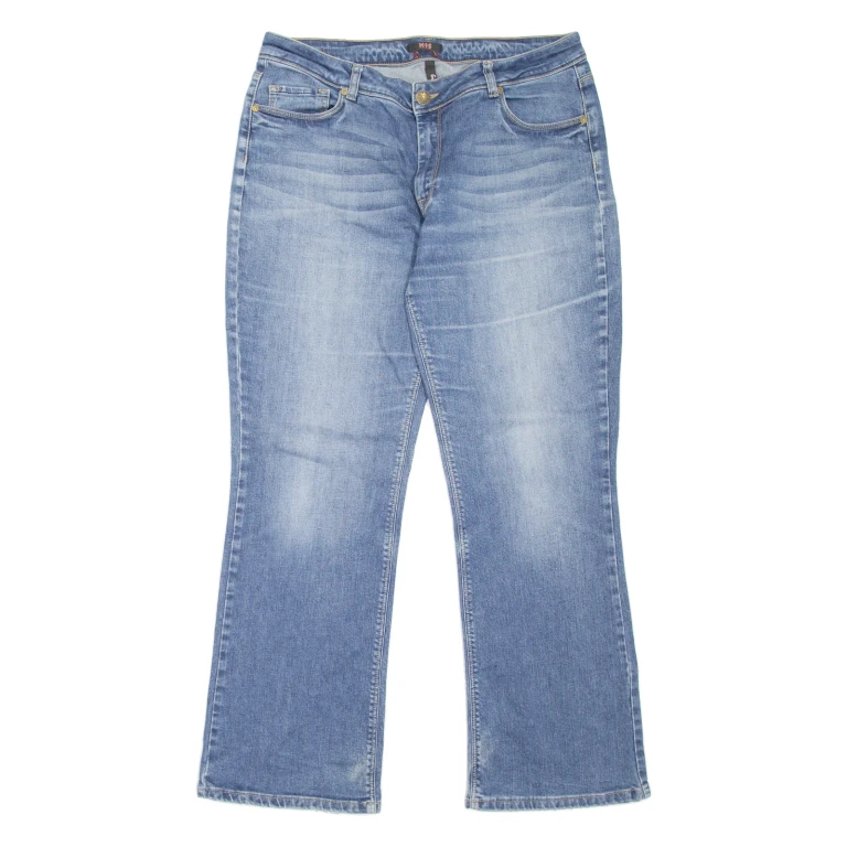 H.I.S Sunny Womens Jeans Blue Regular Bootcut Stone Wash W34 L29