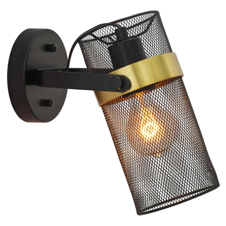 Black and Gold Wall Lamp, Spotlight