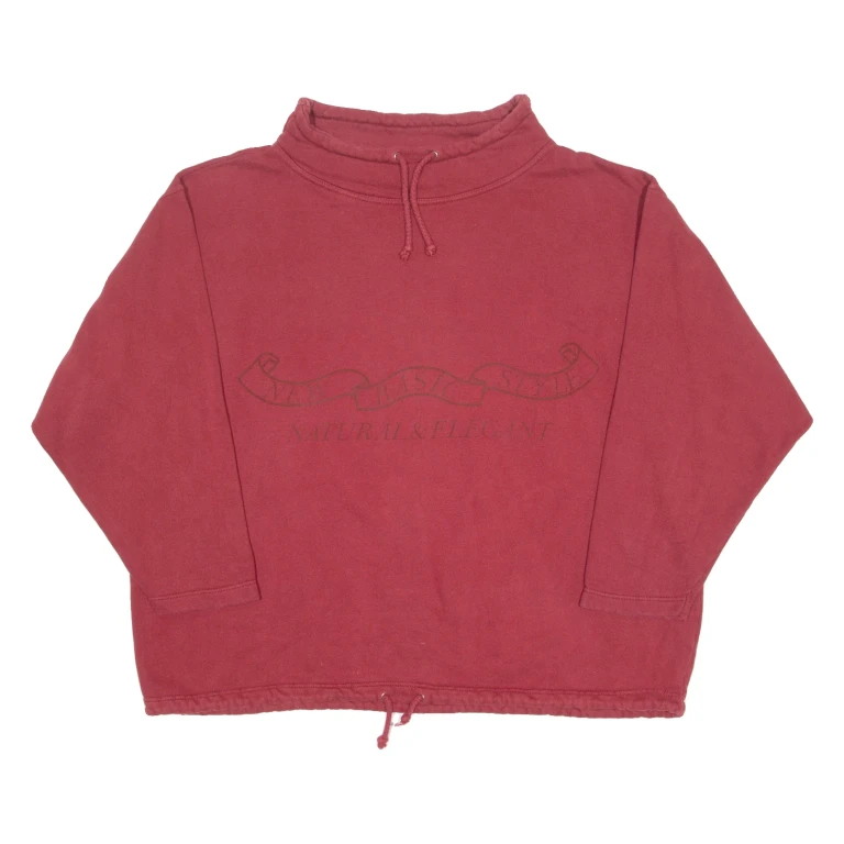 CELTIC FASHION Womens Sweatshirt Maroon High Neck L