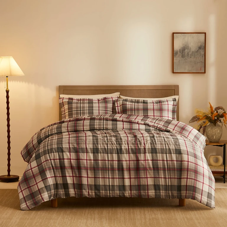Highland 300 Thread-Count 100% Cotton Duvet Cover Set