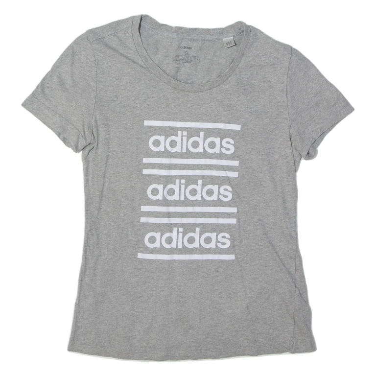 ADIDAS Womens T-Shirt Grey S (NN1-230824-14051)