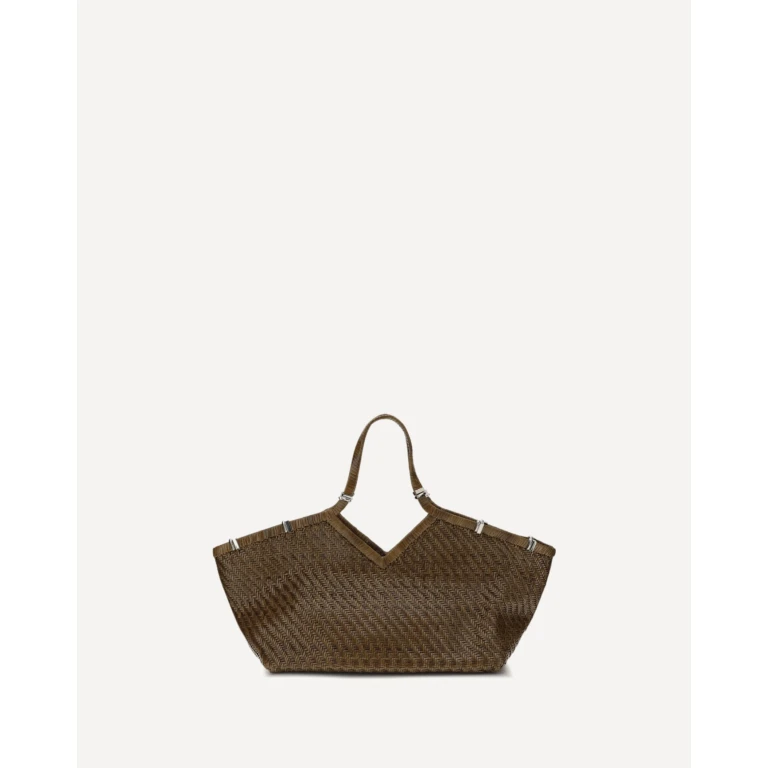 Benedetta Bruzziches Large Usha The Greatest Woven-design Tote Bag