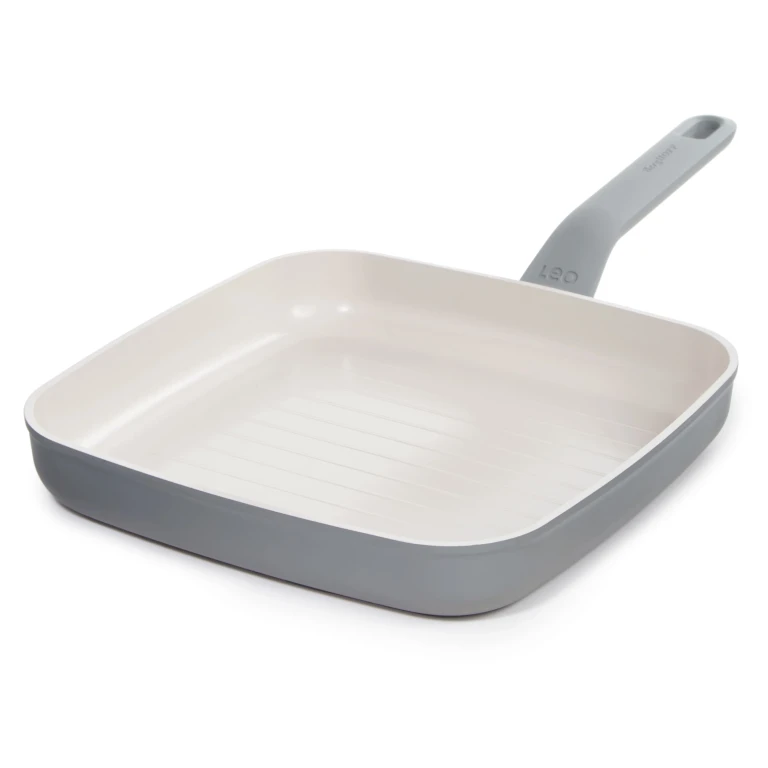 Balance Nonstick Ceramic Grill Pan 10", Recycled Aluminum, Moonmist