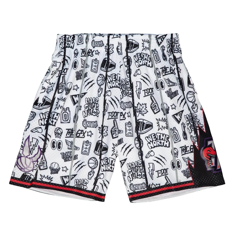 NBA Doodle Swingman Shorts Toronto Raptors 1998