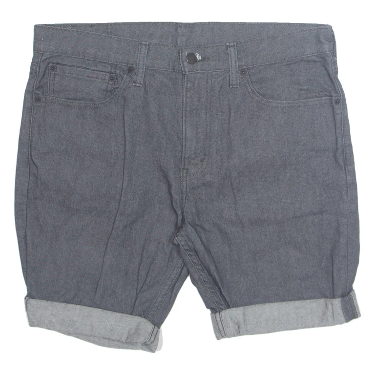 LEVI'S 511 Mens Denim Shorts Grey L W36