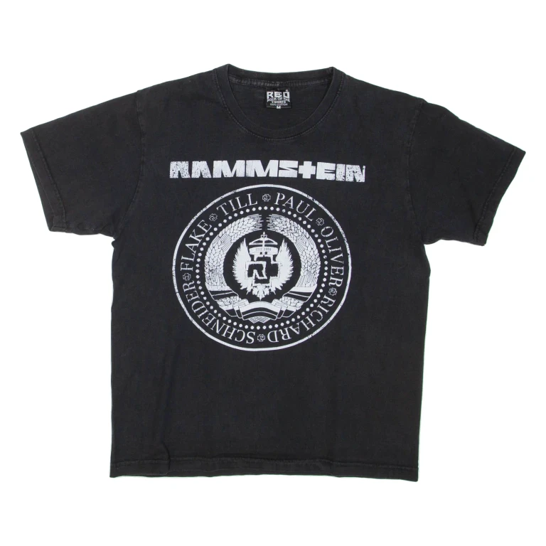 REO Rammstein Mens Band T-Shirt Black M