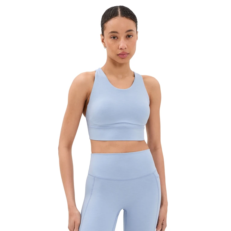 Sweaty Betty Ultimate Move Marl Sports Bra Laguna Blue Marl L