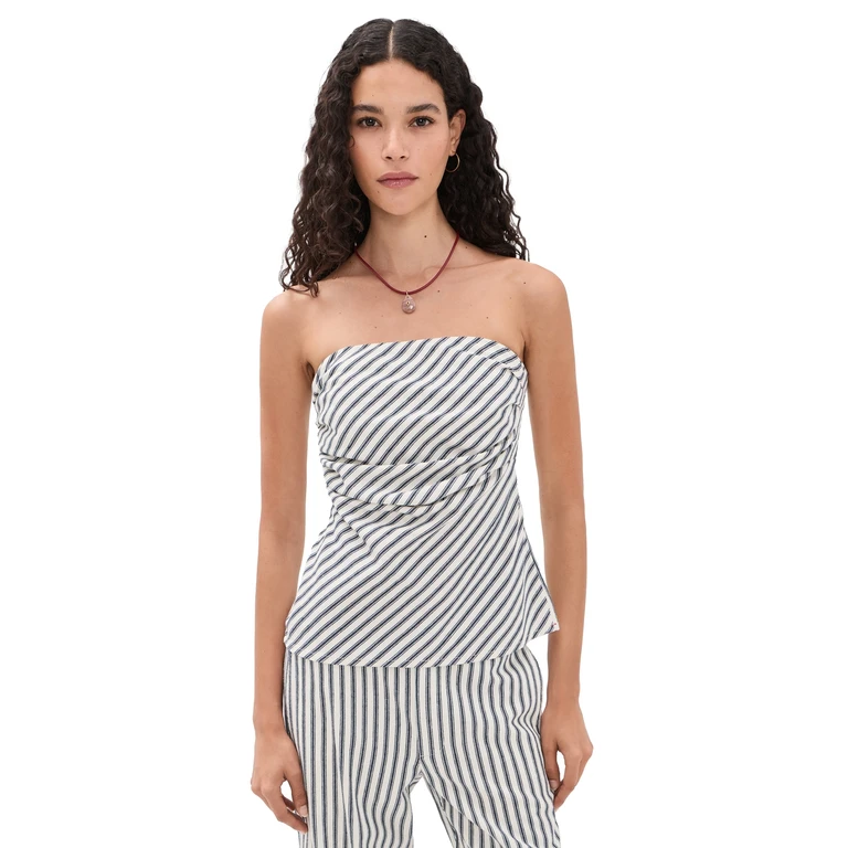 XIRENA Nora Top Blue Slate Stripe L