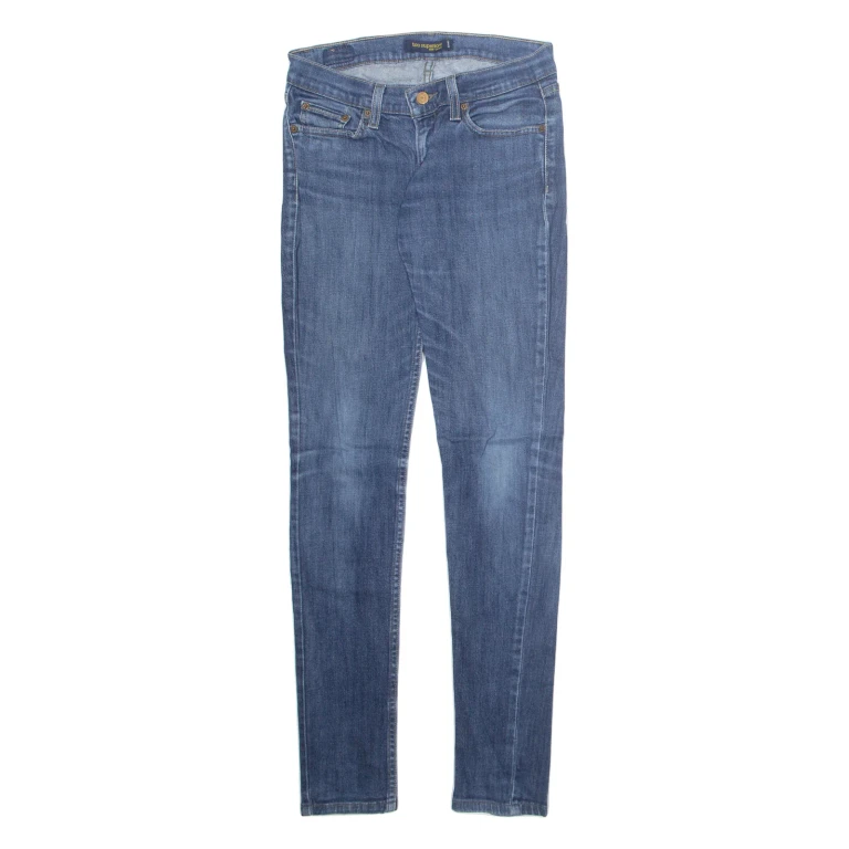 LEVI'S Too Superlow Womens Jeans Blue Regular Skinny Stone Wash W28 L32