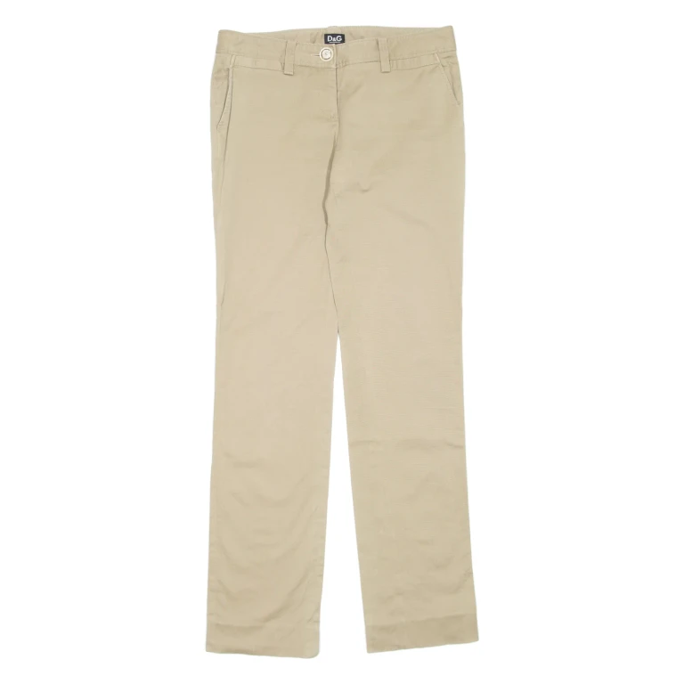 DOLCE & GABBANA Womens Trousers Beige Regular Straight W30 L31