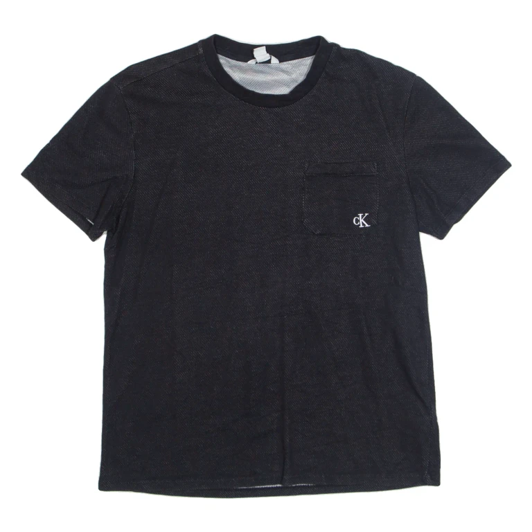 CALVIN KLEIN Mens T-Shirt Blue M