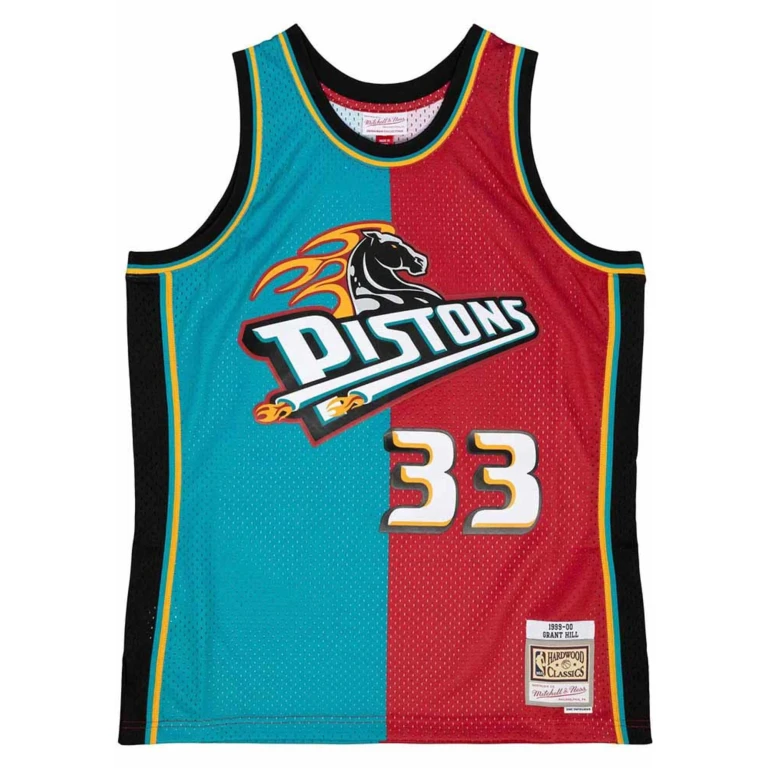 NBA Split Swingman Jersey Detroit Pistons 1999 Grant Hill