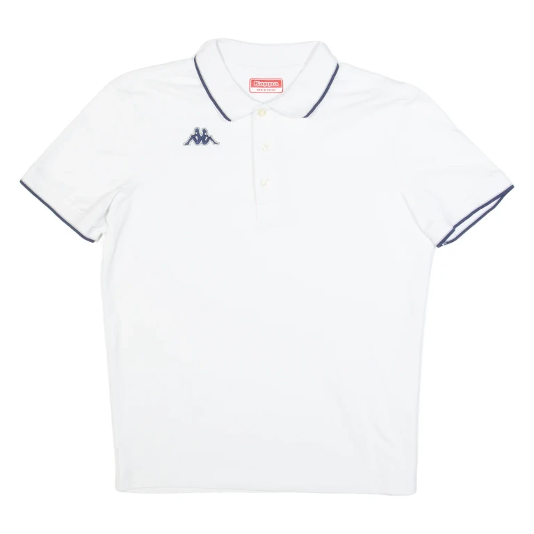 KAPPA Mens Polo Shirt White M