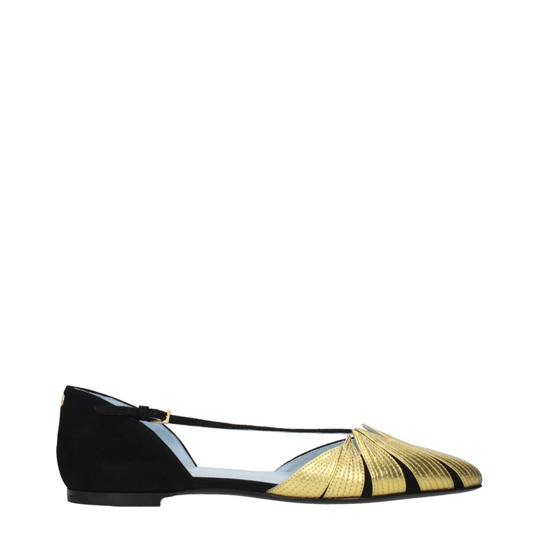 Valentino Garavani Black Leather Flat Sandals - Women