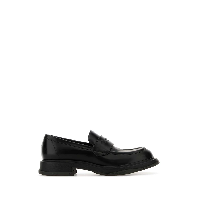 Gucci Black Leather Loafers Blackblackblack Calf Skin Mocassini - Men