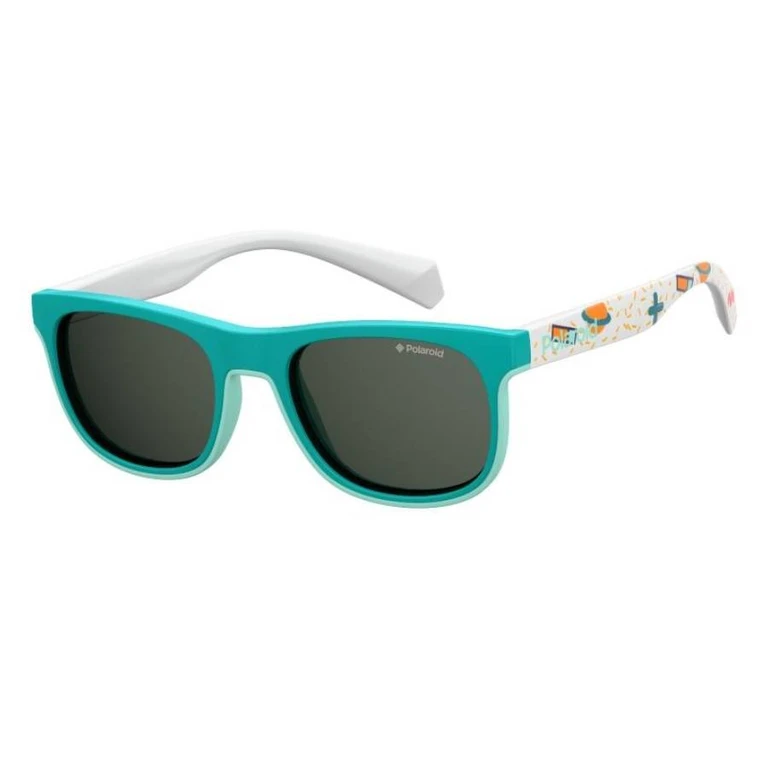 Grey Rectangular Kids Sunglasses PLD 8035/S 01ED M9