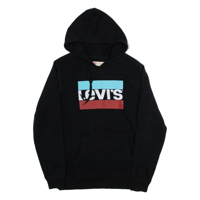 LEVI'S Womens Black Hoodie M