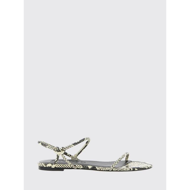 Laurel Python-Print Leather Low-Heeled Sandals (F26R4006WSWTSK)