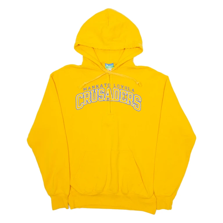 CHAMPION Mankato Loyola Crusaders Mens Orange Hoodie USA M