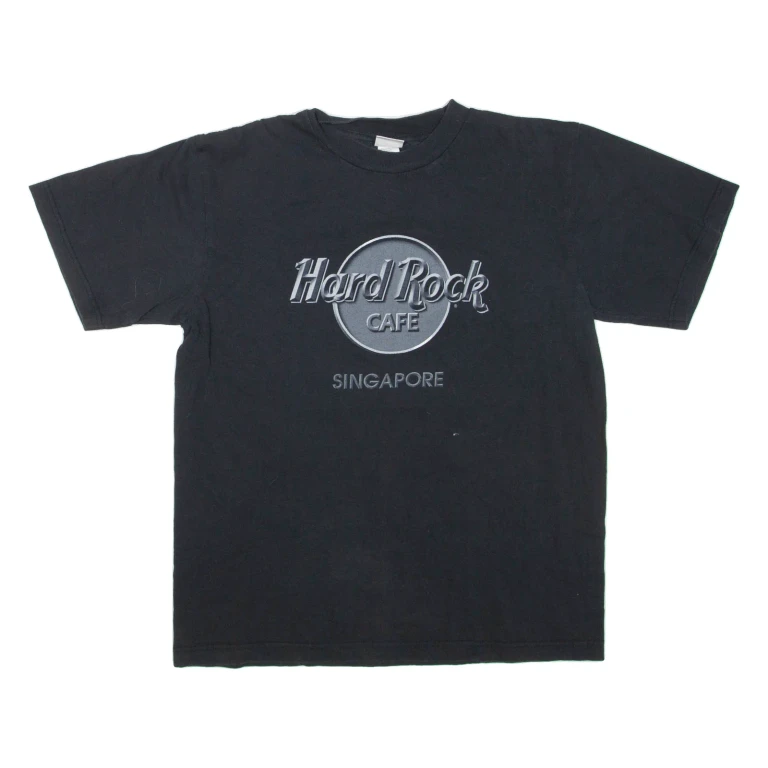 HARD ROCK CAFE Singapore Mens T-Shirt Black M