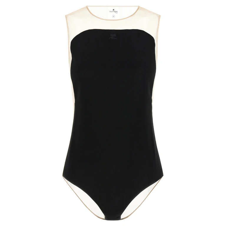 Black Polyester Bodysuit Clothing - Women