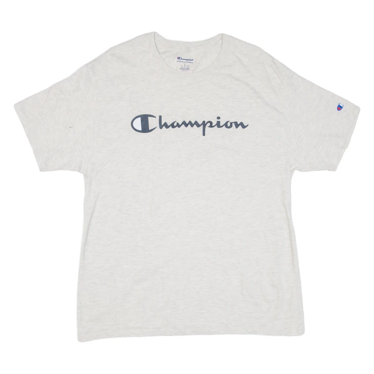 CHAMPION Mens T-Shirt Beige L