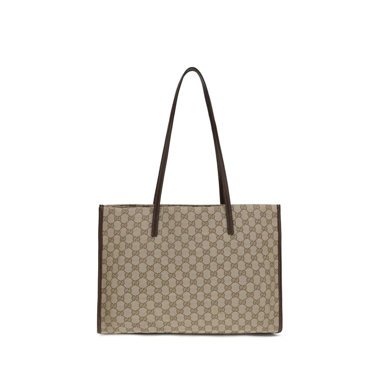 Gucci Beige Polyester Shoulder Bag - Women