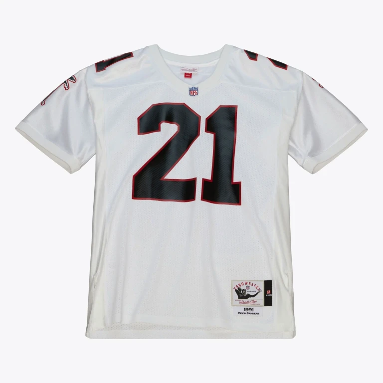 Men's NFL Authentic Jersey Falcons 1991 Deion Sanders Jerseys