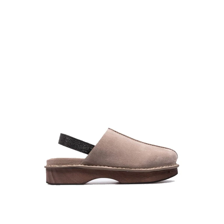 Brunello Cucinelli Brown Leather Mules - Women