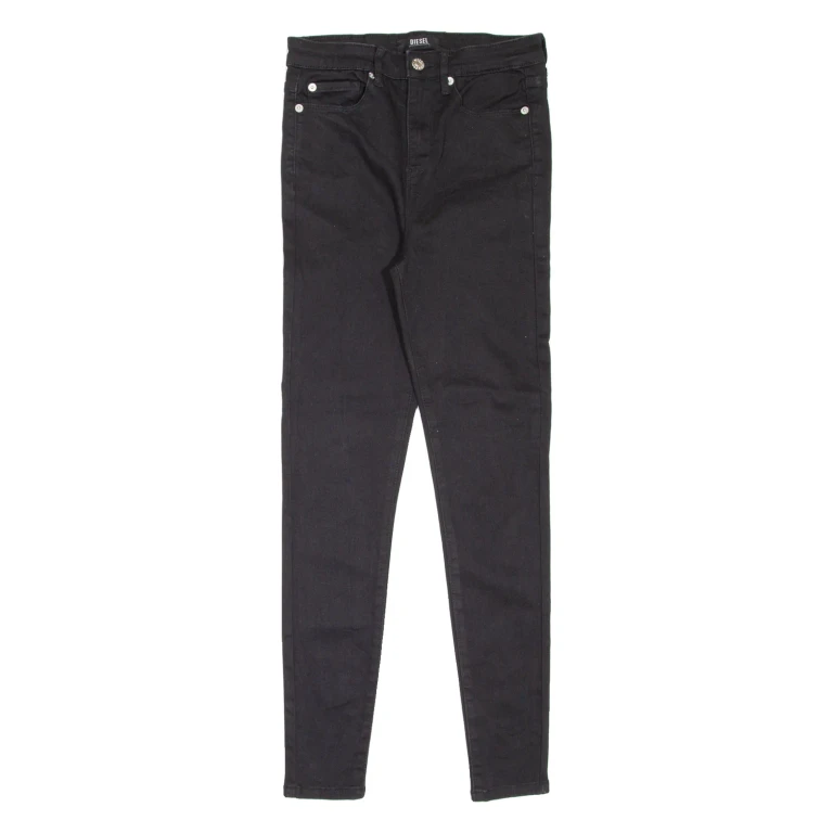DIESEL High Rise Womens Jeans Black Slim Skinny W26 L27