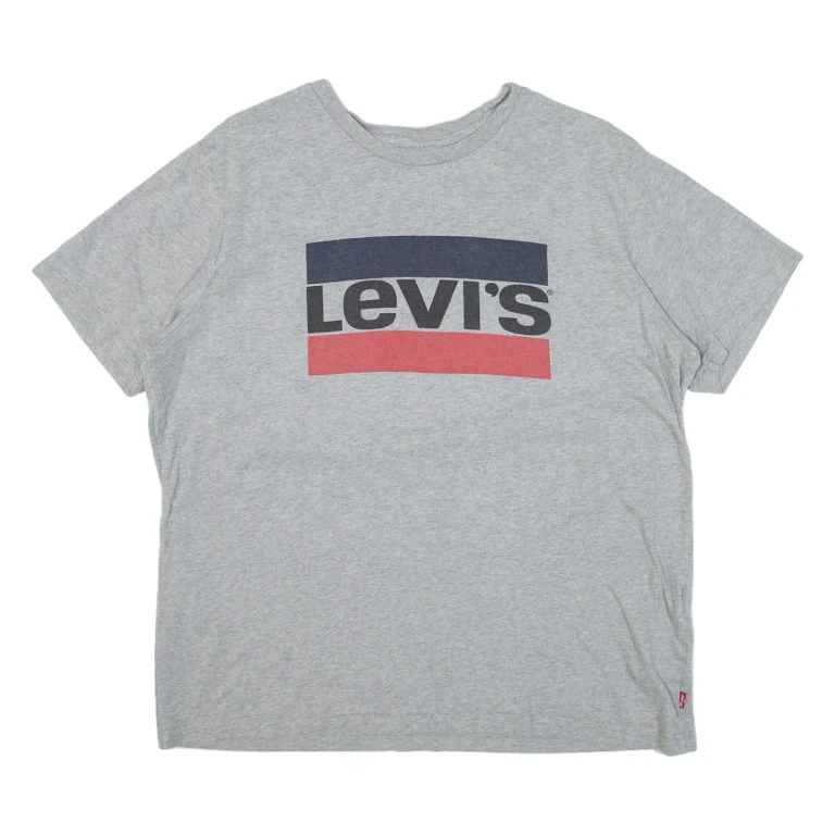 LEVI'S Womens T-Shirt Grey L