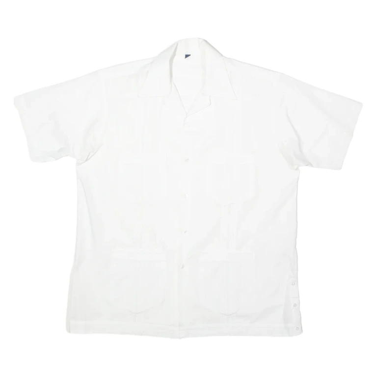 Mens Plain Shirt White M (YY3-290824-6039)