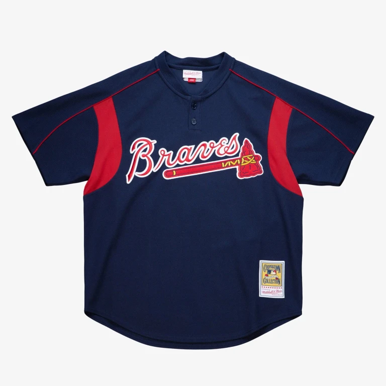 Men's MLB Bp Jersey Braves 2003 John Smoltz Jerseys