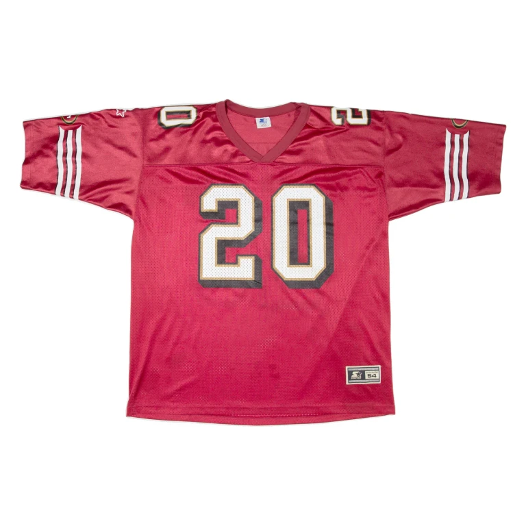 STARTER NFL San Francisco 49ERS Mens Jersey Maroon USA V-Neck Nylon 2XL
