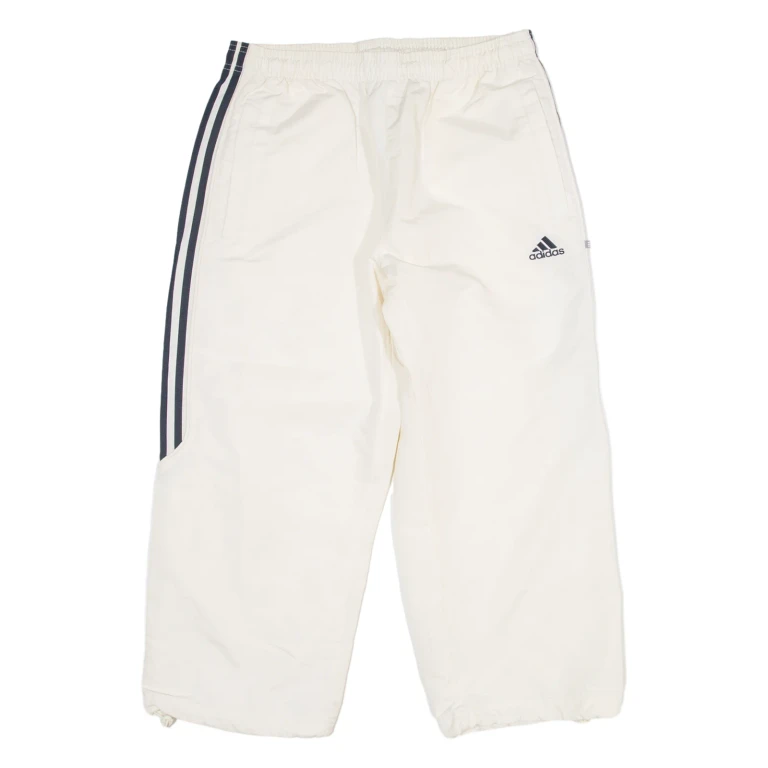 ADIDAS Womens Sweatpants Cream Straight L W34 L24