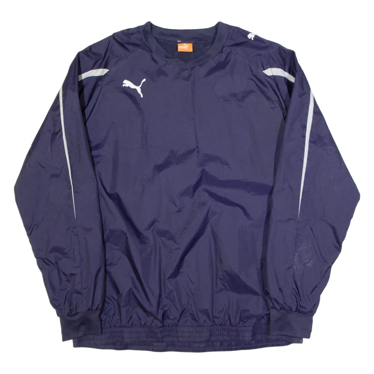 PUMA Mens Sweatshirt Blue Nylon XL