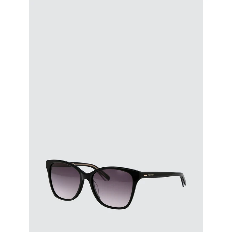 Black Acetate Cat-Eye Sunglasses with Lettering Logo (CK21529S1)