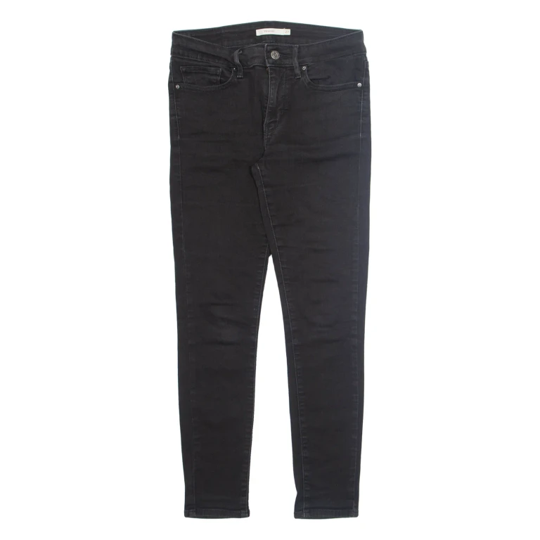 LEVI'S 501 Jeans 711 Womens Black Regular Straight W27 L28