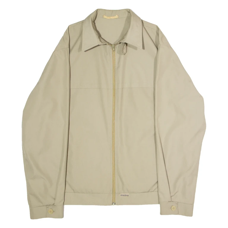 MELKA Mens Lined Jacket Beige 90s L